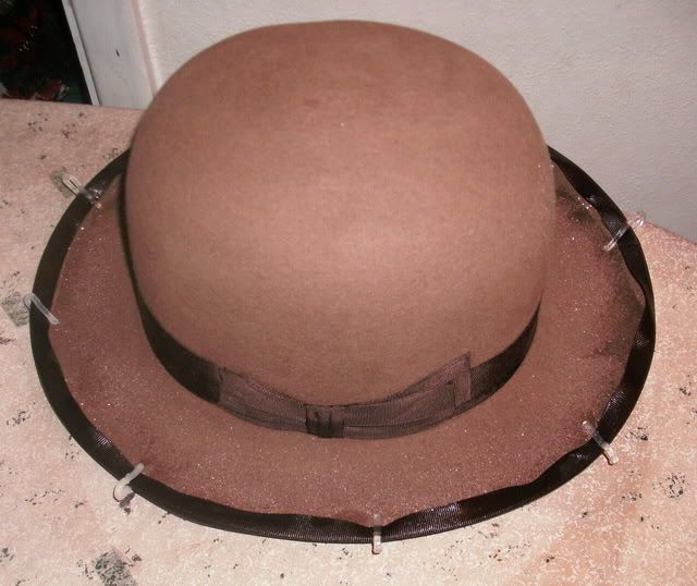 Akubra brim cut and binding. The Fedora Lounge